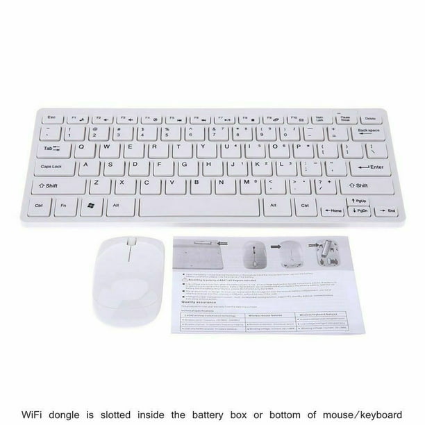 Wireless Mini Keyboard and Mouse for SMART TV Samsung UE65F6400 65" WT HS